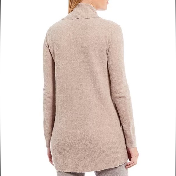 Barefoot Dreams Taupe Long Sleeve CozyChic Lite Circle Lounge Cardigan Sz M EUC - Picture 3 of 12